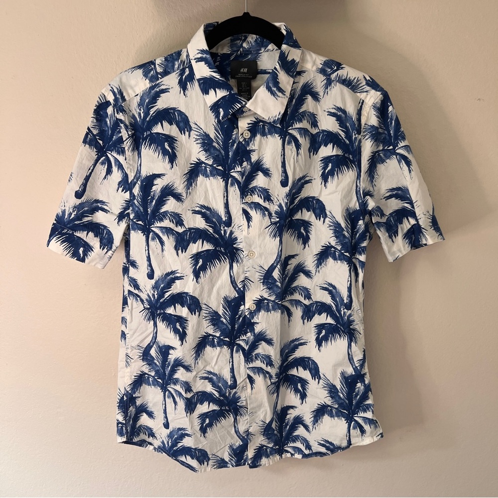 Tropical button down H & M sz L